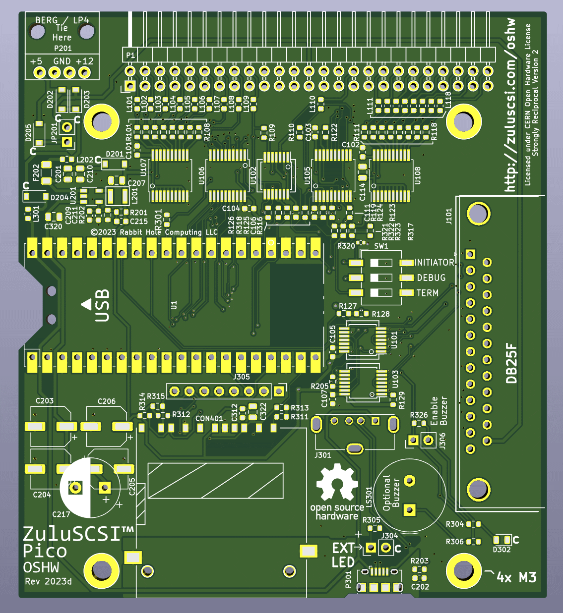ZuluSCSI V1.0 OSHW PCB