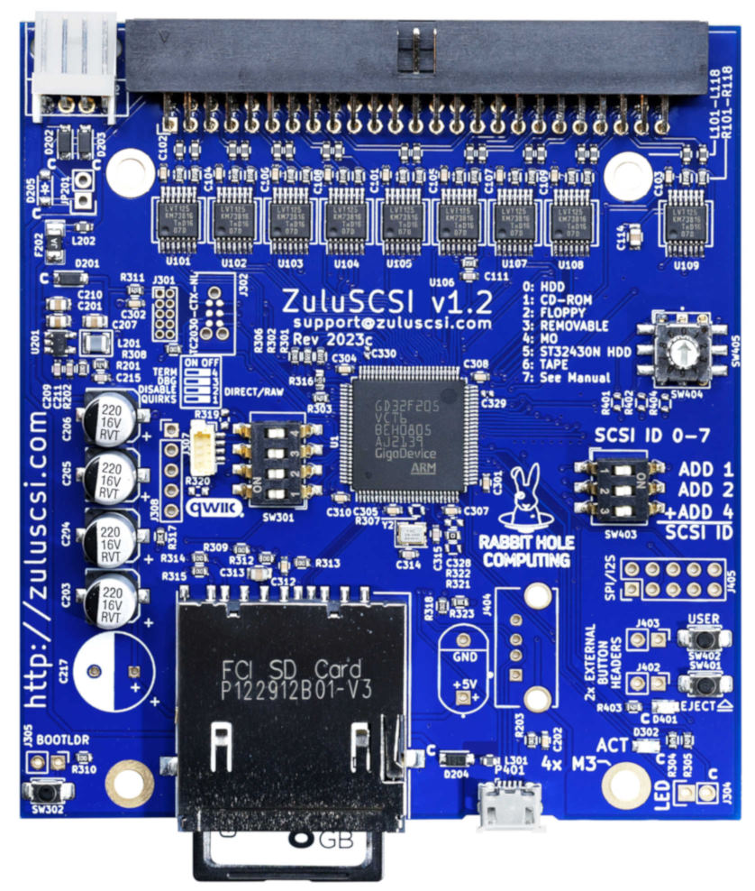 ZuluSCSI V1.2 PCB